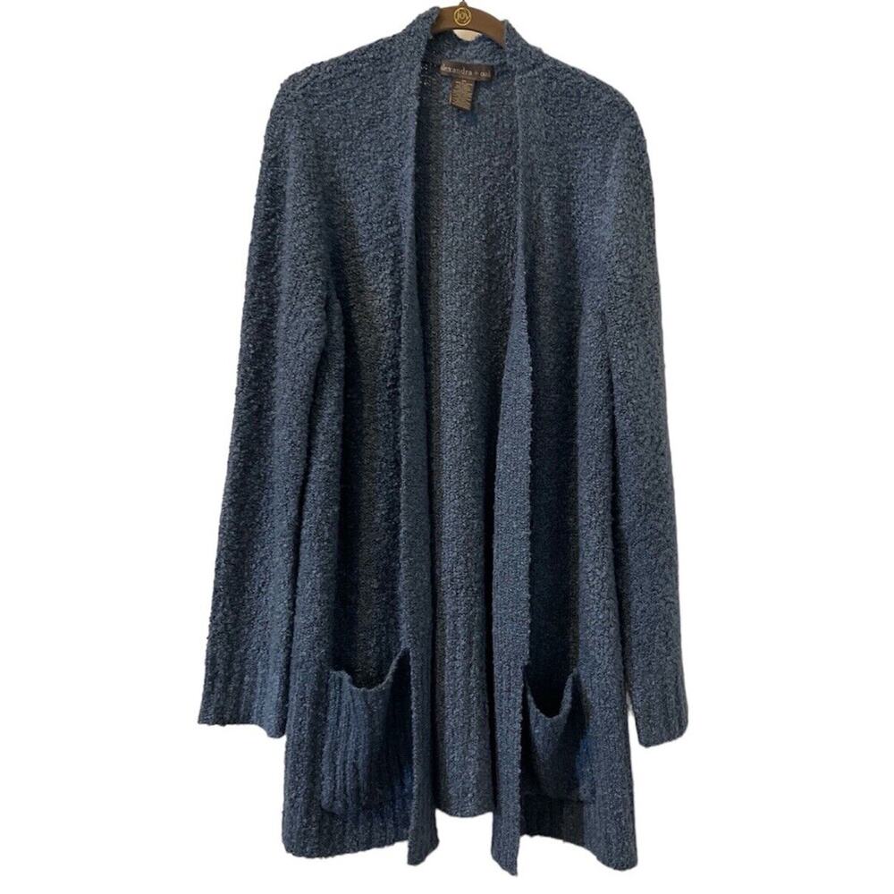 Alexandra+ Oak Blue Long Cardigan XXL